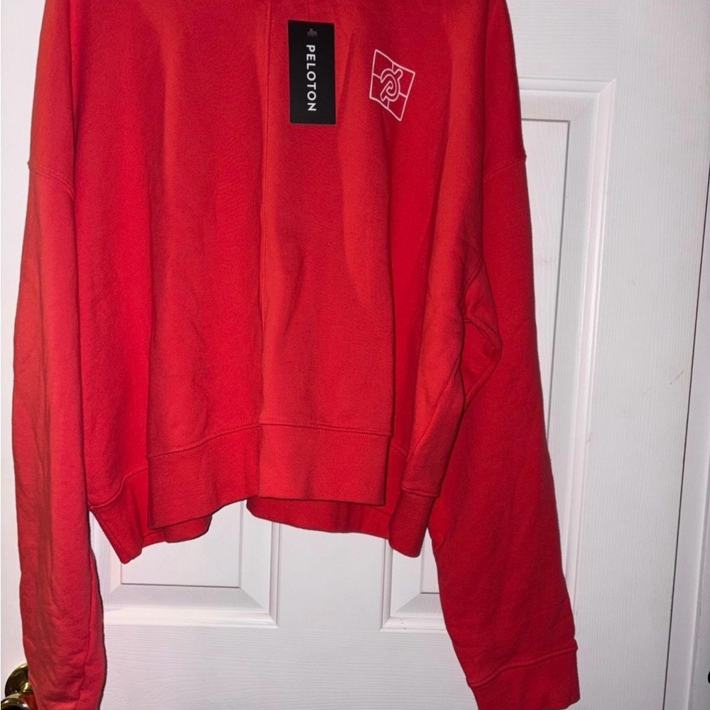 Peloton Women's Bold Red Crew Neck Sweater